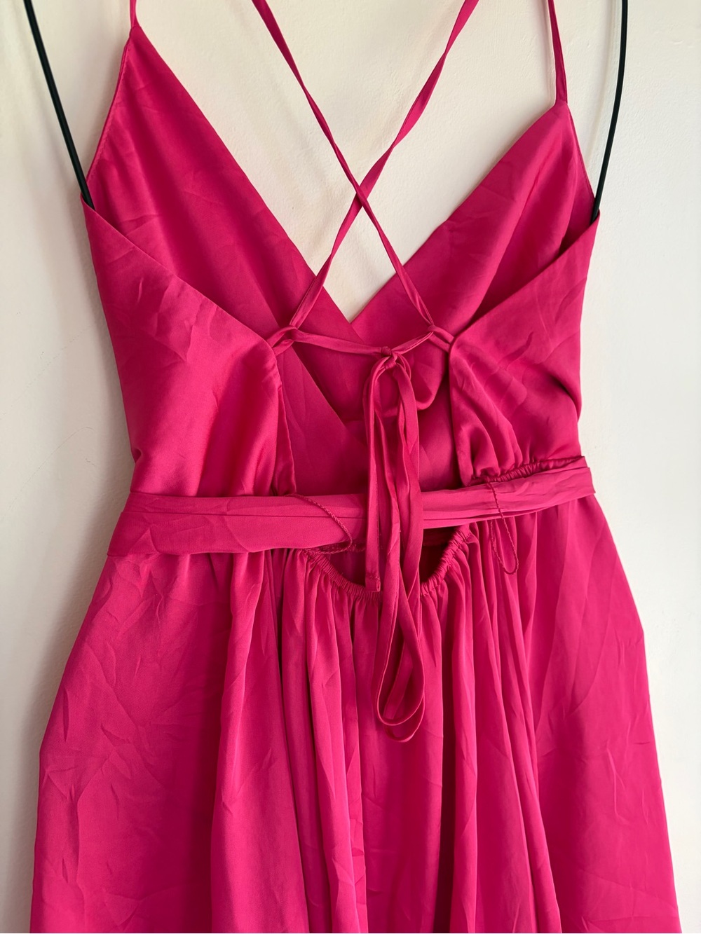 Intimately Free People Pink Drape Neck Backless Slip Mini Dress Size XS - Picture 4 of 5